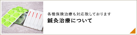 各種保険治療も対応致しております 鍼灸治療について